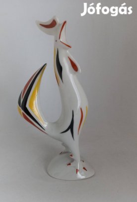 Hollóházi porcelán Art Deco Kakas!