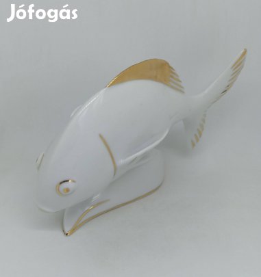 Hollóházi porcelán Art deco hal!