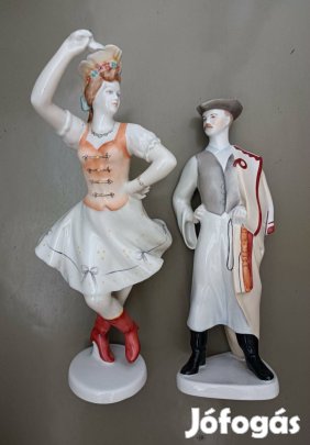 Hollóházi porcelán Csárdáskirálynő és Miska betyár