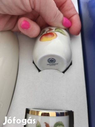 Hollóházi porcelán Eredeti barack pálinka készlet