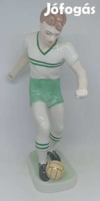 Hollóházi porcelán Focista Ferencváros!