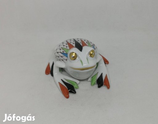 Hollóházi porcelán Garden Béka!