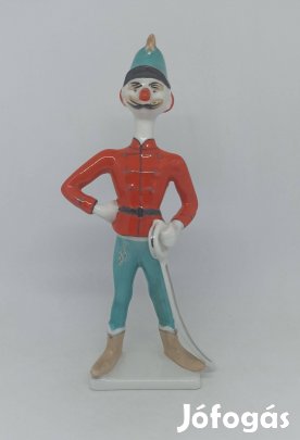 Hollóházi porcelán Hadik huszár!