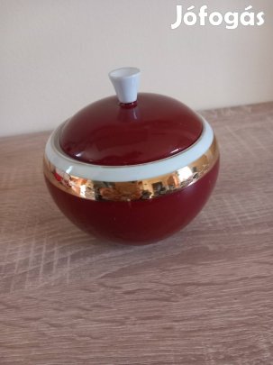 Hollóházi porcelán cukortartó 
