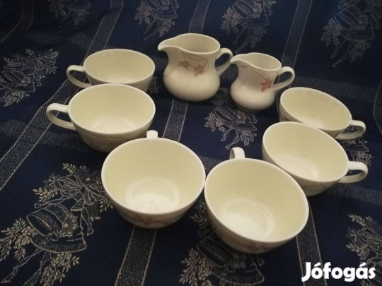 Hollóházi porcelán finom mintázatú készlet!