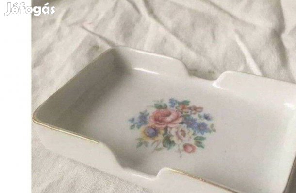 Hollóházi porcelán hamutál