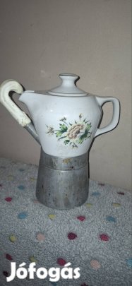 Hollóházi porcelán kávéfőző 