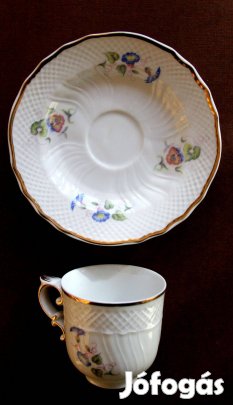 Hollóházi porcelán kávéskészlet