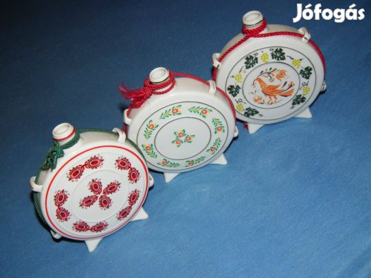 Hollóházi porcelán kulacs párban 2db. egyben