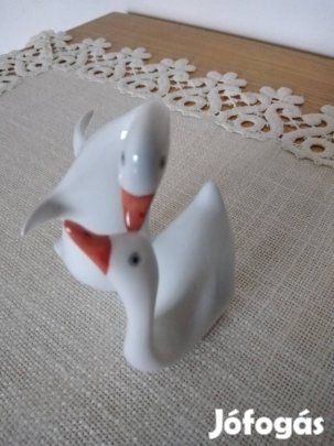 Hollóházi porcelán ludak lúd páros Hollóháza libák 