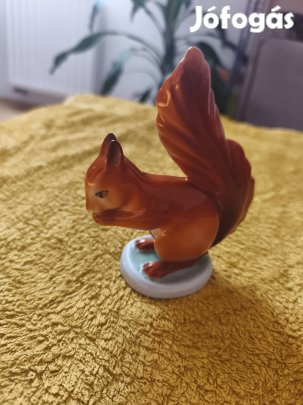 Hollóházi porcelán mókus