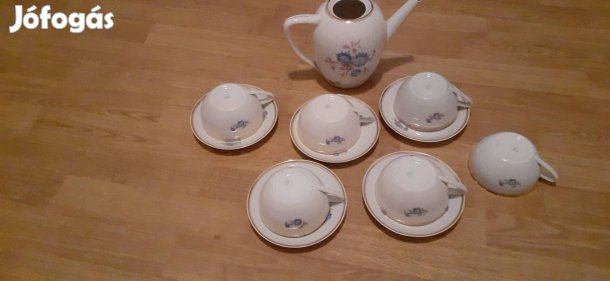 Hollóházi porcelán teás készlet,hiányos