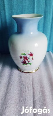 Hollóházi porcelán váza jelzett