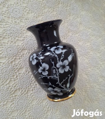 Hollóházi porcelán váza szép hibátlan