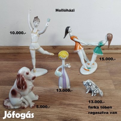 Hollóházi porcelánok, külön-külön is