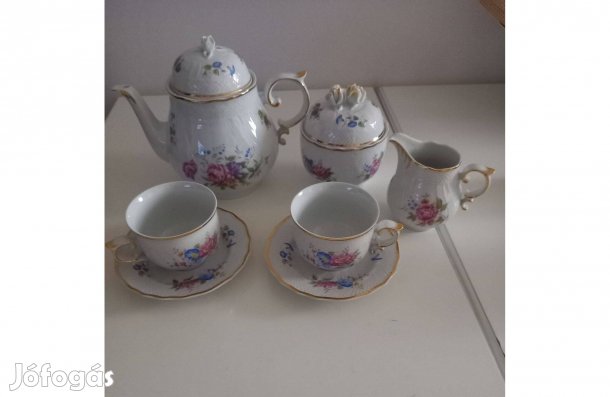 Hollóházi teás készlet 2 személyes