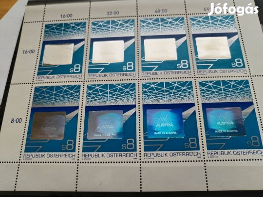 Hologrammos kisív Osztrák 1988-as