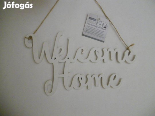 Home&Deco Welcome Home - függeszthető felirat fa 28x15 (új)