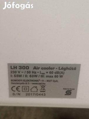 Home lh 300 léghűtő