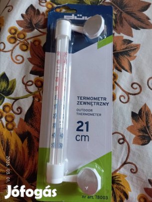 Hőmérő. Külső, kinti,udvari