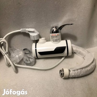 Hőmérséklet kijelzős vízmelegítős csaptelep Fehér