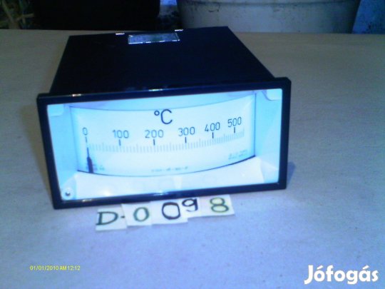 Hőmérsékletmérő táblaműszer eladó. (D-0098)