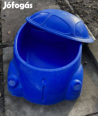 Homokozó fedett műanyag