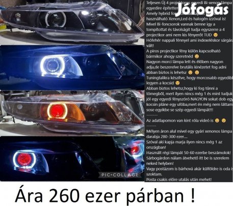 Honda 7-8 gen egyedi fényszórók eladóak