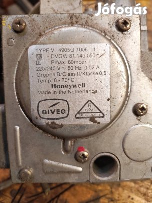 Honeywell gazszelep