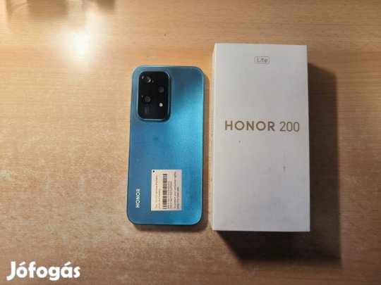 Honor 200 Lite 5G 8/256GB Dual Újszerű Kék Garival !