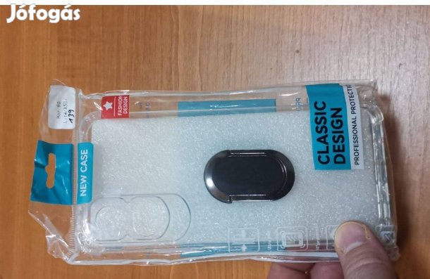 Honor 90 Lite átlátszó szilikontok kitámasztós újgyűrűs