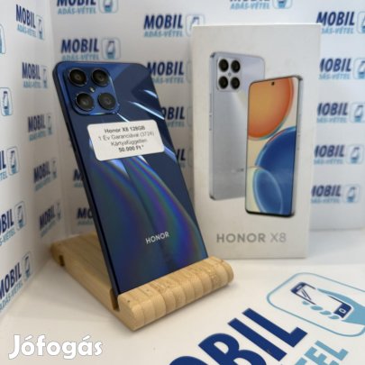 Honor X8 Kártyafüggetlen 128 GB, 12 hó garancia