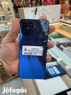 Honor X8 Kártyafüggetlen 128 GB, 12 hó garancia