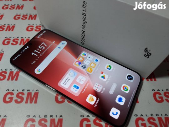 Honor magic 8 lite 256 5G újszerű független garanciás 