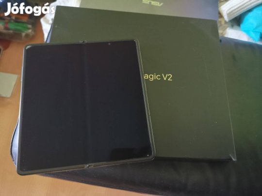 Honor magic v2 Black(bőr hátlap) újszerű 