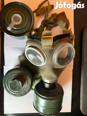 Honvédségi Katonai Gázálarc 3db patronnal