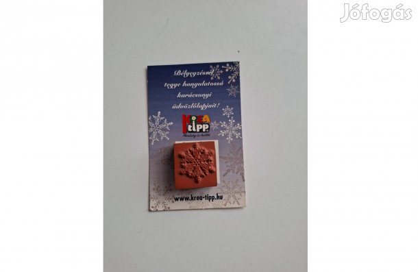 Hópihe nyomda művészbélyegző 2,5*3 cm új
