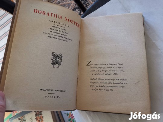 Horatius Noster / Magyar Horatius (1943) - latin / magyar kettős kötet