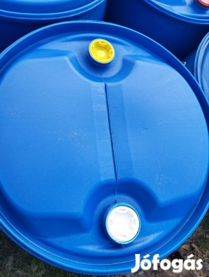 Hordó 220 L Műanyaghordó kukorica esővíz 