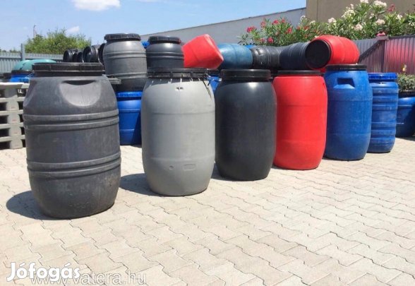 Hordó 220l csavaros tetővel