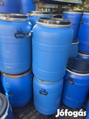 Hordó, 100L, műanyag, cefrés, mézes, savanyúságos 