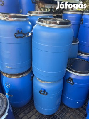 Hordó, műanyag, extra erős, cefrés, savanyúságos, 100L