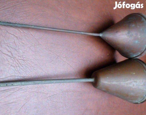 Hordó tölcsér réz edény kézműves nagy méret