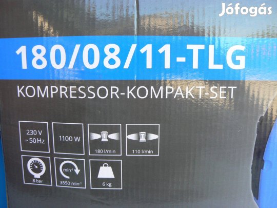 Hordozható 1100W-os táskakompresszor szett egy hengeres olajmentes