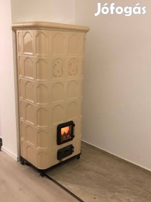 Hordozható Cserépkályha Beige 6 sor magas