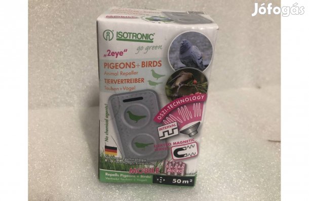 Hordozható Elemes galambriasztó madárriasztó ultrahangos