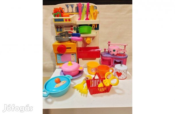 Hordozható Játékkonyha + kiegészítőkkel