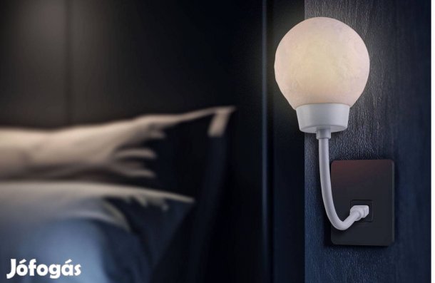 Hordozható USB-s Éjjeli hangulatfény - Holdlámpa szórt fény flexibilis