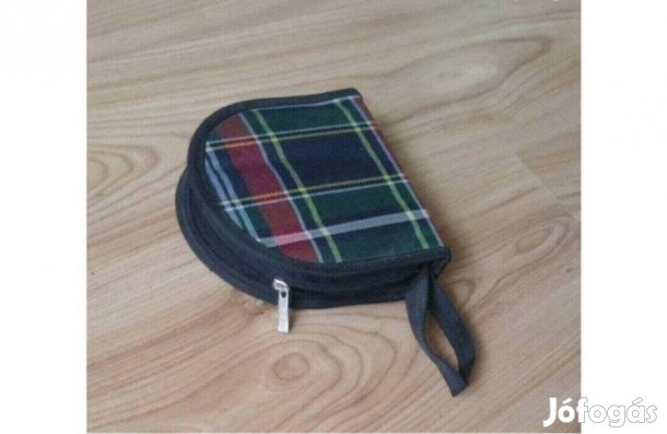 Hordozható cipzáros tároló Utazáshoz is! 40 db -os! CD DVD Blu-ray tok