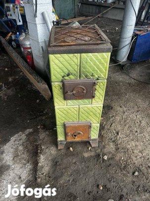 Hordozható cserépkályha jó állapotban 